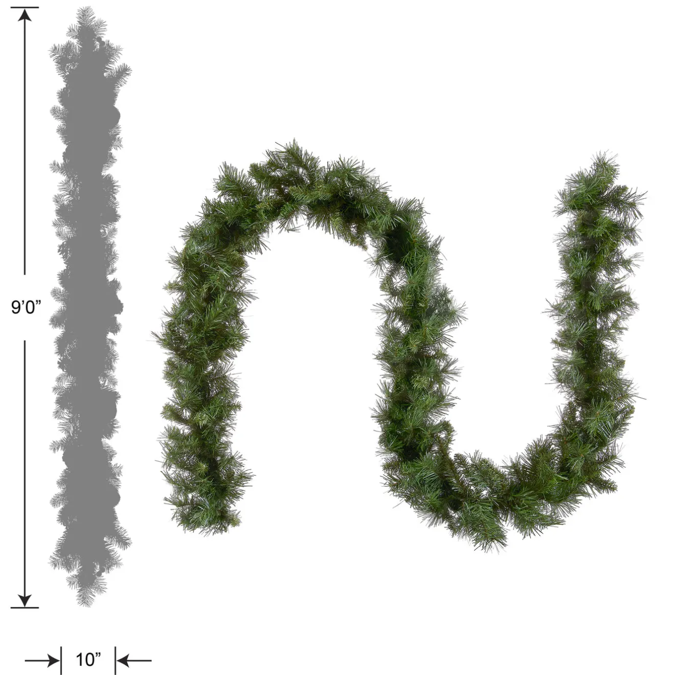 Clearance 9 ft. Winchester Pine Garland 7-10 Feet Christmas Garlands
