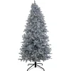 New 10 ft.Pre-Lit Christmas Matt Silver Tree Pre-Lit|Full
