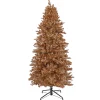 Hot 10 ft.Pre-Lit Christmas Rose Gold Tree Pre-Lit|Full