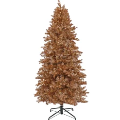 Hot 10 ft.Pre-Lit Christmas Rose Gold Tree Pre-Lit|Full