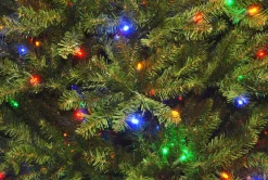 Clearance 10 ft.Pre-Lit Dunhill Fir Tree with PowerConnect Dual Color LED Lights Full|Pre-Lit
