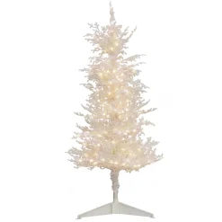 Sale 4 ft.Pre-Lit Tree with Warm White LED Lights Full|Pre-Lit