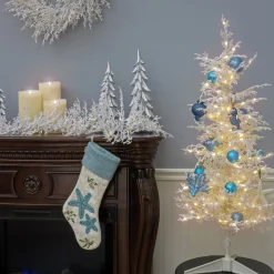 Sale 4 ft.Pre-Lit Tree with Warm White LED Lights Full|Pre-Lit