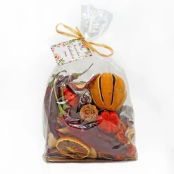 6 in. 250 Gram Mixed Potpourri- Oranges, Sliced Red Apples, Chiles, Cones, and Jackarandas Decorative Accents