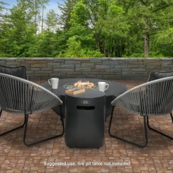 Online 20 in. Aluminum Propane Tank Cover Firepits