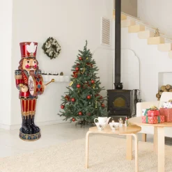 Online 58 in. Animated Nutcracker with Multicolor Lights and Music Decorative Accents