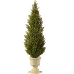 Online 60 in. Arborvitae Topiary Tree in Decorative Urn Topiaries & Shrubs