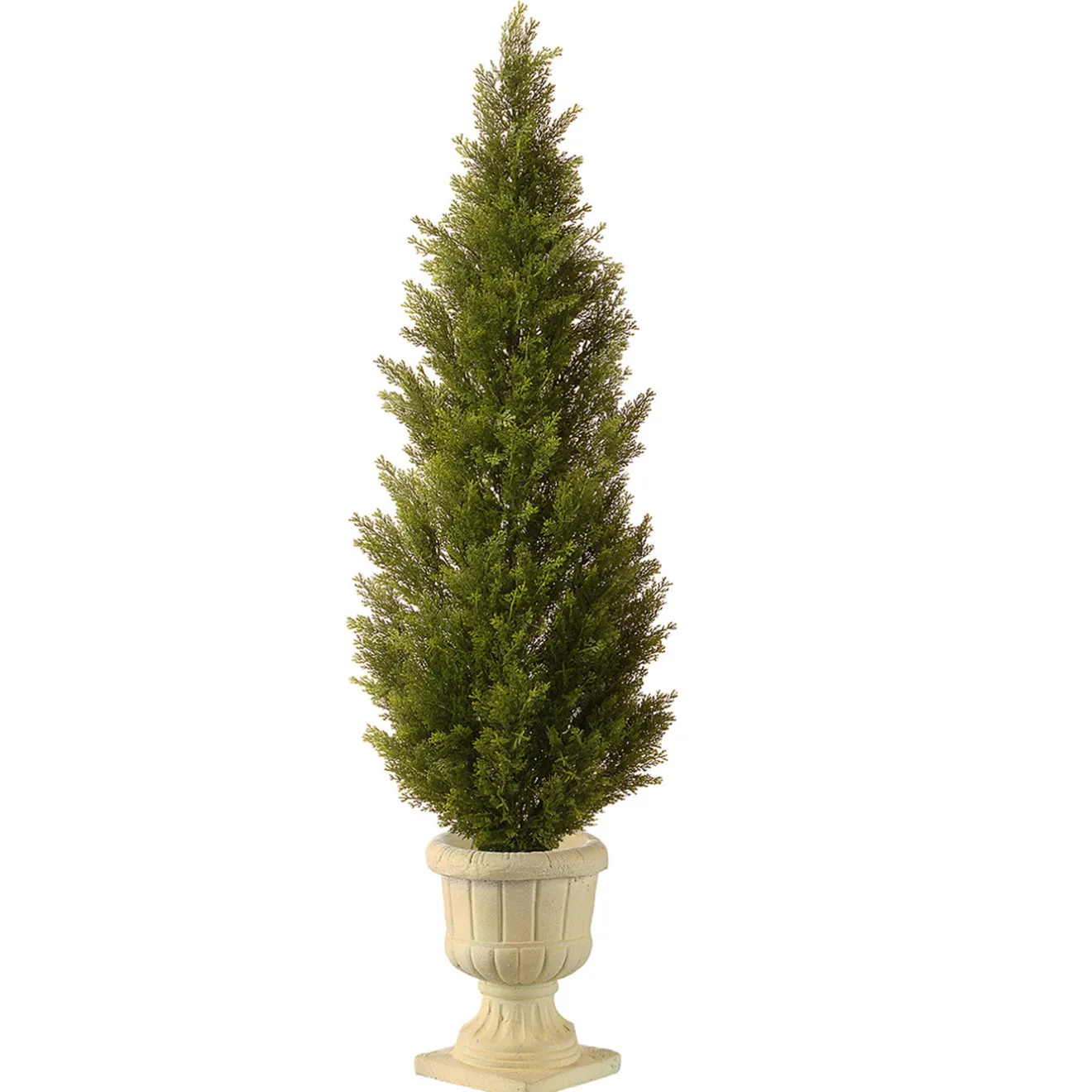 Online 60 in. Arborvitae Topiary Tree in Decorative Urn Topiaries & Shrubs