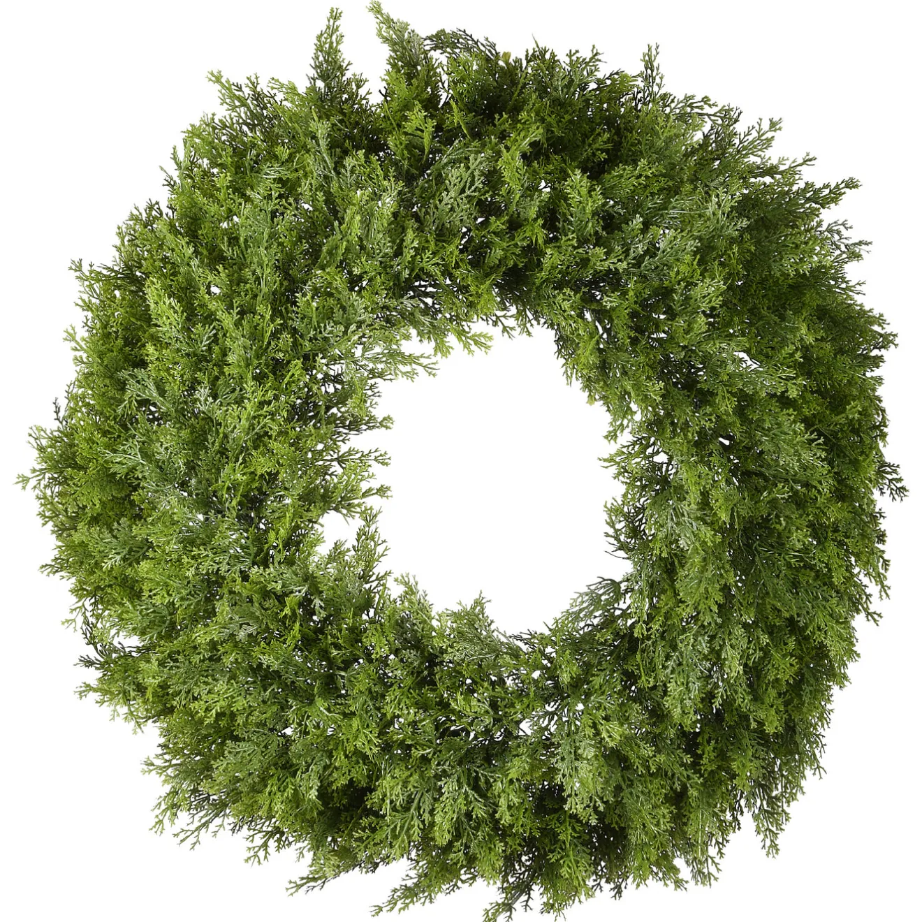 Outlet 24 in. Arborvitae Wreath Unlit Christmas Wreaths|21-24 Inch Christmas Wreaths