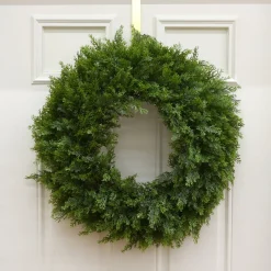 Outlet 24 in. Arborvitae Wreath Unlit Christmas Wreaths|21-24 Inch Christmas Wreaths
