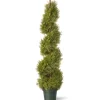 Hot 48 in. Artificial Juniper Slim Spiral Tree in Growers Pot Potted Plants|Topiaries & Shrubs