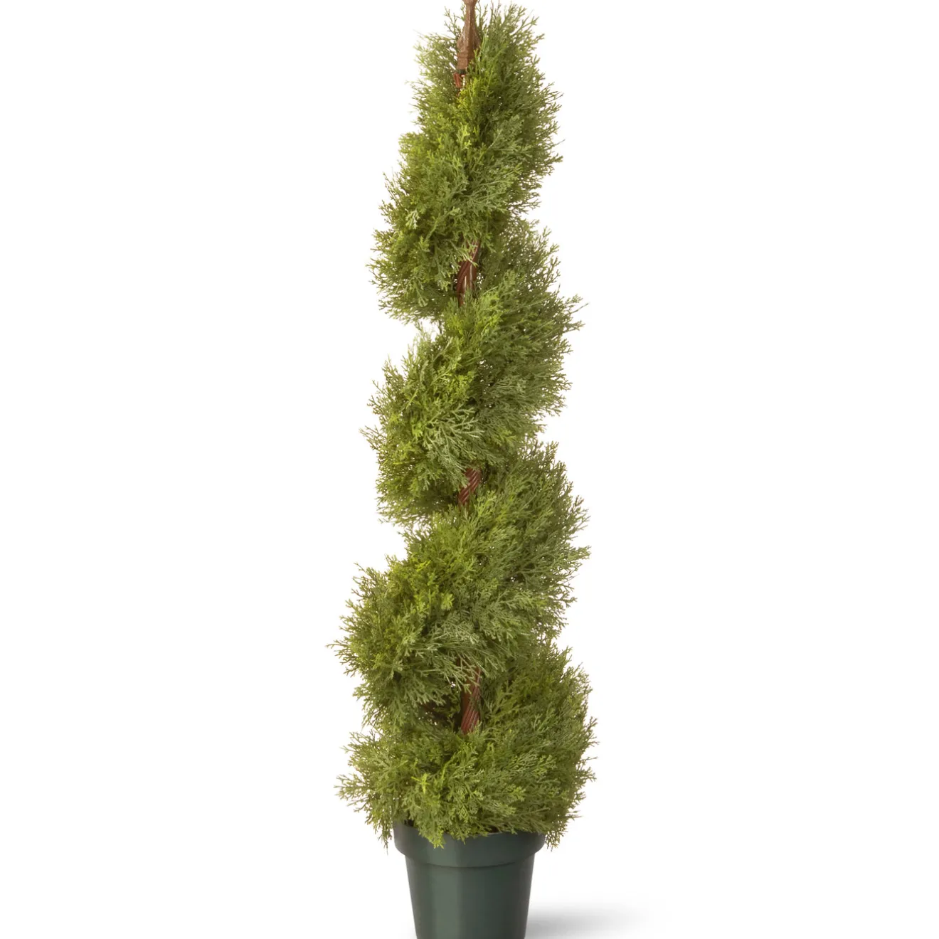 Hot 48 in. Artificial Juniper Slim Spiral Tree in Growers Pot Potted Plants|Topiaries & Shrubs