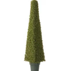 New 48 in. Artificial Mini Boxwood Square Topiary Topiaries & Shrubs