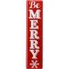 Best 31 in. Be Merry Holiday Wall Sign Decorative Accents