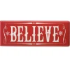 Best 31 in. Believe Horizontal Holiday Wall Sign Decorative Accents