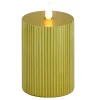 Hot 5 in. by 9 in. HGTV Home Collection Flameless Georgetown Pillar Candle, Gold Decorative Accents