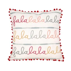 18 in. by 18 in. HGTV Falala Embroidered Pillow Pillows & Throws