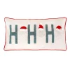 Discount 14 in. by 26 in. HGTV HO HO HO Pillow with Embroidery Pillows & Throws