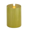 Best 5 in. by 7 in. HGTV Home Collection Flameless Georgetown Pillar Candle, Gold Decorative Accents