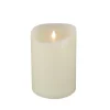 Hot 5 in. by 7 in. HGTV Home Collection Flameless Heritage Pillar Candle, Ivory Decorative Accents