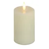Clearance 5 in. by 7 in. HGTV Home Collection Flameless Georgetown Pillar Candle, Ivory Decorative Accents