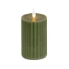 Online 3 in. by 9 in. HGTV Home Collection Flameless Georgetown Pillar Candle, Dk Green Decorative Accents