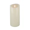 Hot 5 in. by 11 in. HGTV Home Collection Flameless Heritage Pillar Candle, Ivory Decorative Accents