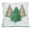 Hot 18 in. by 18 in. HGTV Home Collection Embroidered Forest Pillow Pillows & Throws