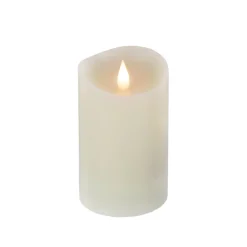 Hot 3 in. by 5 in. HGTV Home Collection Flameless Heritage Pillar Candle, Ivory Decorative Accents