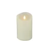 Best 4 in. by 6 in. HGTV Home Collection Flameless Heritage Pillar Candle, Ivory Decorative Accents