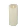 Best 4 in. by 10 in. HGTV Home Collection Flameless Heritage Pillar Candle, Ivory Decorative Accents