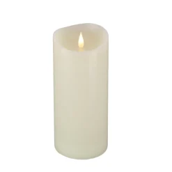 Best 4 in. by 10 in. HGTV Home Collection Flameless Heritage Pillar Candle, Ivory Decorative Accents