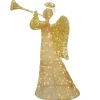 Best 60 in. Champagne Angel Decoration with LED Lights Yard Decorations