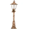 Outlet 60 in. Champagne Vine Lamppost Decoration with Clear Lights Yard Decorations