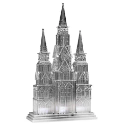 Online 17 in. Christmas Cathedral Decoration with White LED Lights Decorative Accents