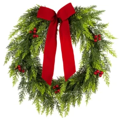 Sale 24 in. Christmas Classic Wreath 21-24 Inch Christmas Wreaths