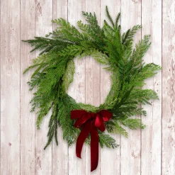 New 24 in. Christmas Cottage Wreath 21-24 Inch Christmas Wreaths