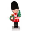 New 11 in. Christmas Soldier with Wreath and Tree Decorative Accents