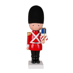 New 11 in. Christmas Soldier with Gifts Decorative Accents