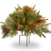New 18 in. Colonial Fir Urn Filler with LED Lights Topiaries Arrangements