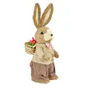 Clearance 14 in. Dapper Dressed Male Bunny with Floral Bowtie Table Decoration Table Decorations
