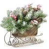 Hot 10 in. Dunhill Fir Sleigh Centerpiece Centerpieces