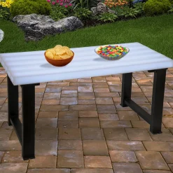 Online 60 in. Dynamic Illuminations Table with Multi-Function LED Lights Patio Furniture