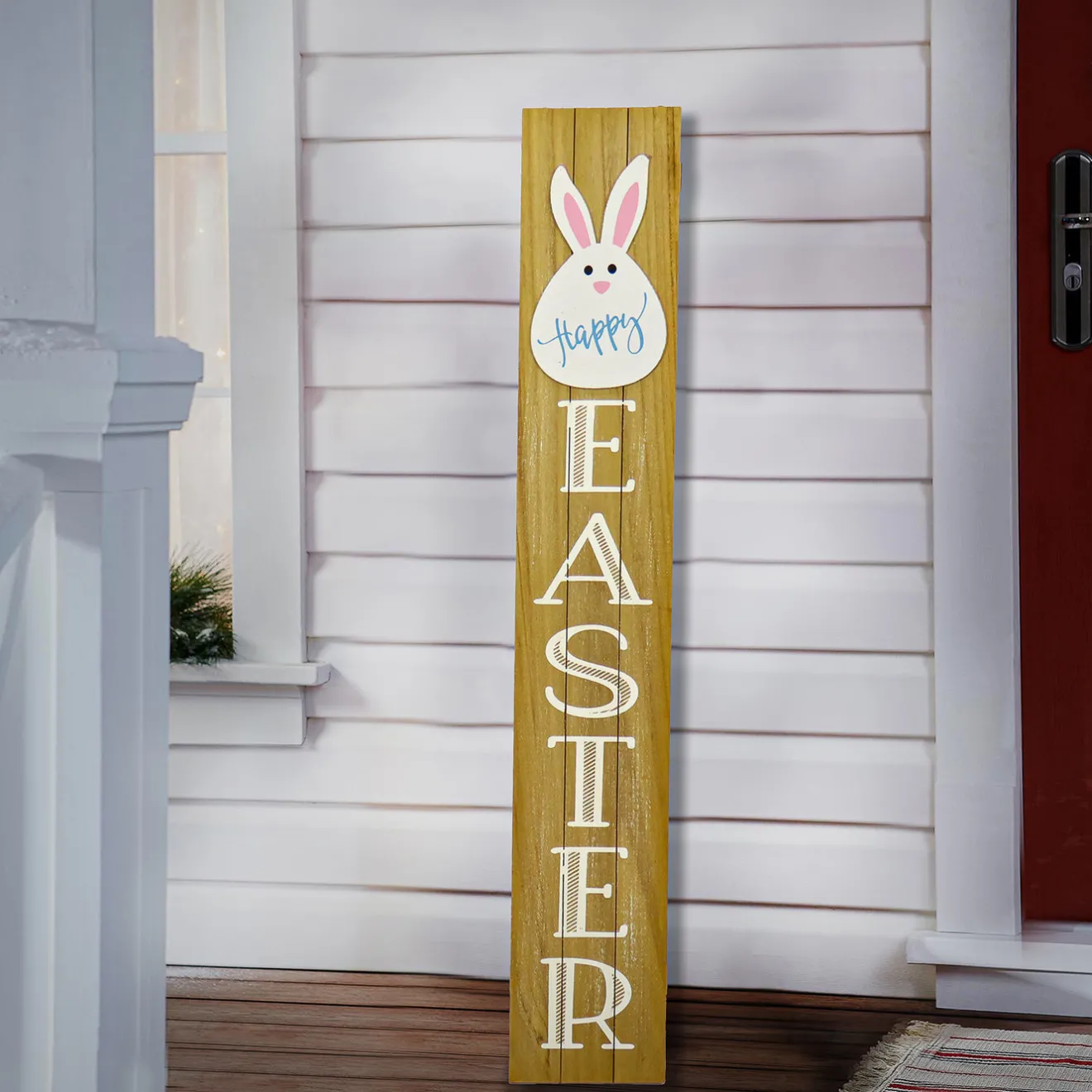 Online 43 in. Easter Bunny Sign Porch Decoration Outdoor Decorations
