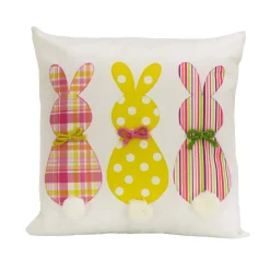 Outlet 16 in. Easter Bunny Trio Decorative Pillow Pillows & Throws