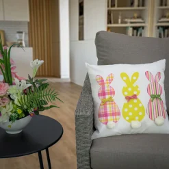 Outlet 16 in. Easter Bunny Trio Decorative Pillow Pillows & Throws