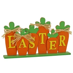 Hot 14 in. Easter Carrot Sign Table Decoration Table Decorations