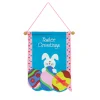 Best 18 in. Easter Greetings Hanging Banner Decoration Wall Decorations