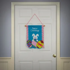Best 18 in. Easter Greetings Hanging Banner Decoration Wall Decorations