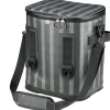 Sale 15 in. Easy Tote Soft Cooler Gray Striped Camping Accessories
